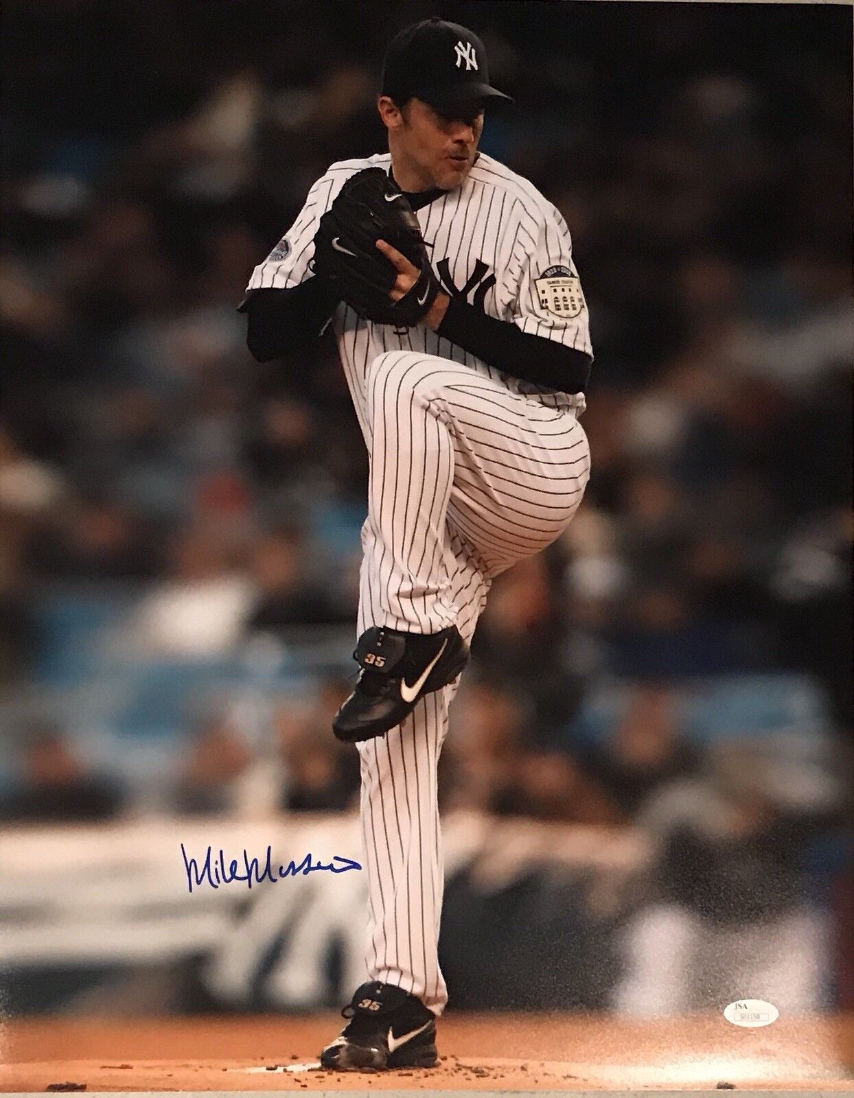 Mike Mussina New York Yankees Autographed 16x20 w/ JSA COA