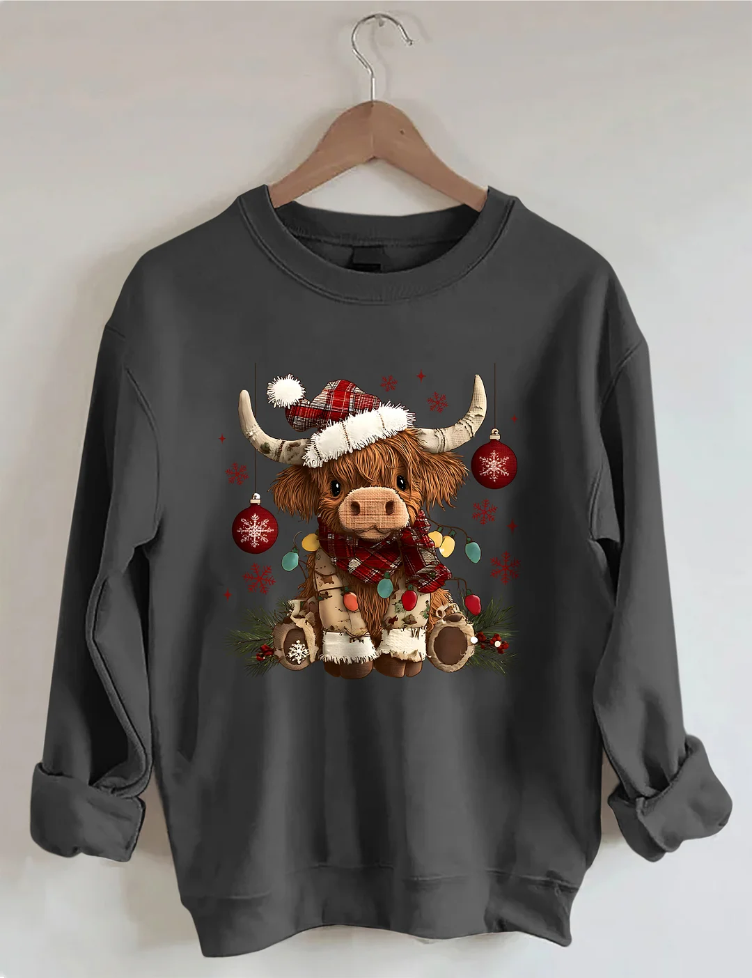 Christmas Cow Sweatshirt