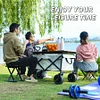 Collapsible Folding Utility Beach Cart Wagon Heavy Duty Large Capacity Fold Wagon Ourdoor Trolley Portable Garden Camping Cart