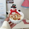 Christmas Snowman - shaped Ceramic Plates and Bowls