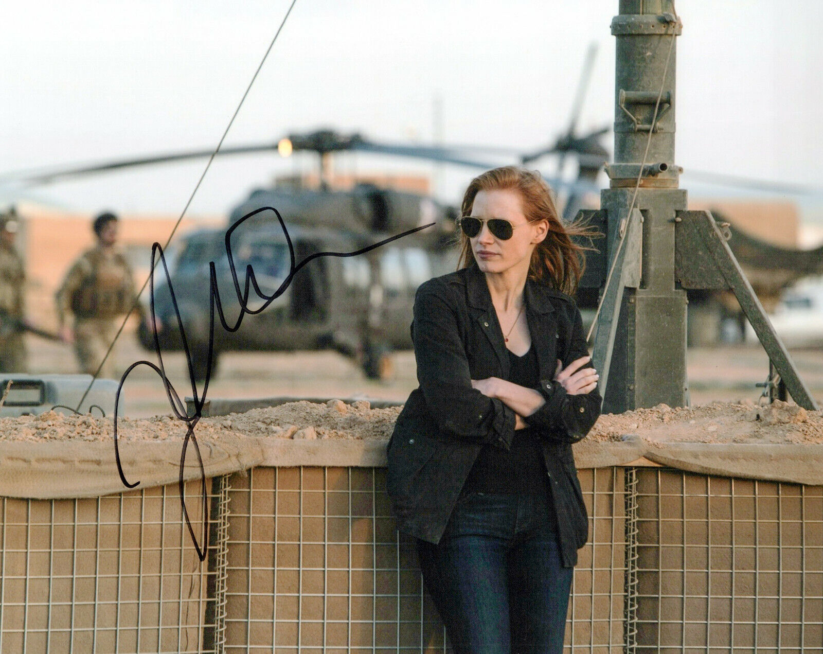 Jessica Chastain Zero Dark Thirty autographed Photo Poster painting signed 8x10 #4 Maya