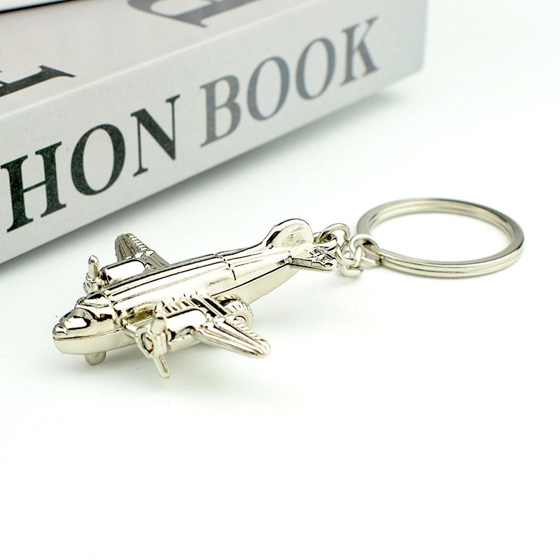 Elegant Minimalist Airplane Zinc Alloy Unisex Women’s Keychain