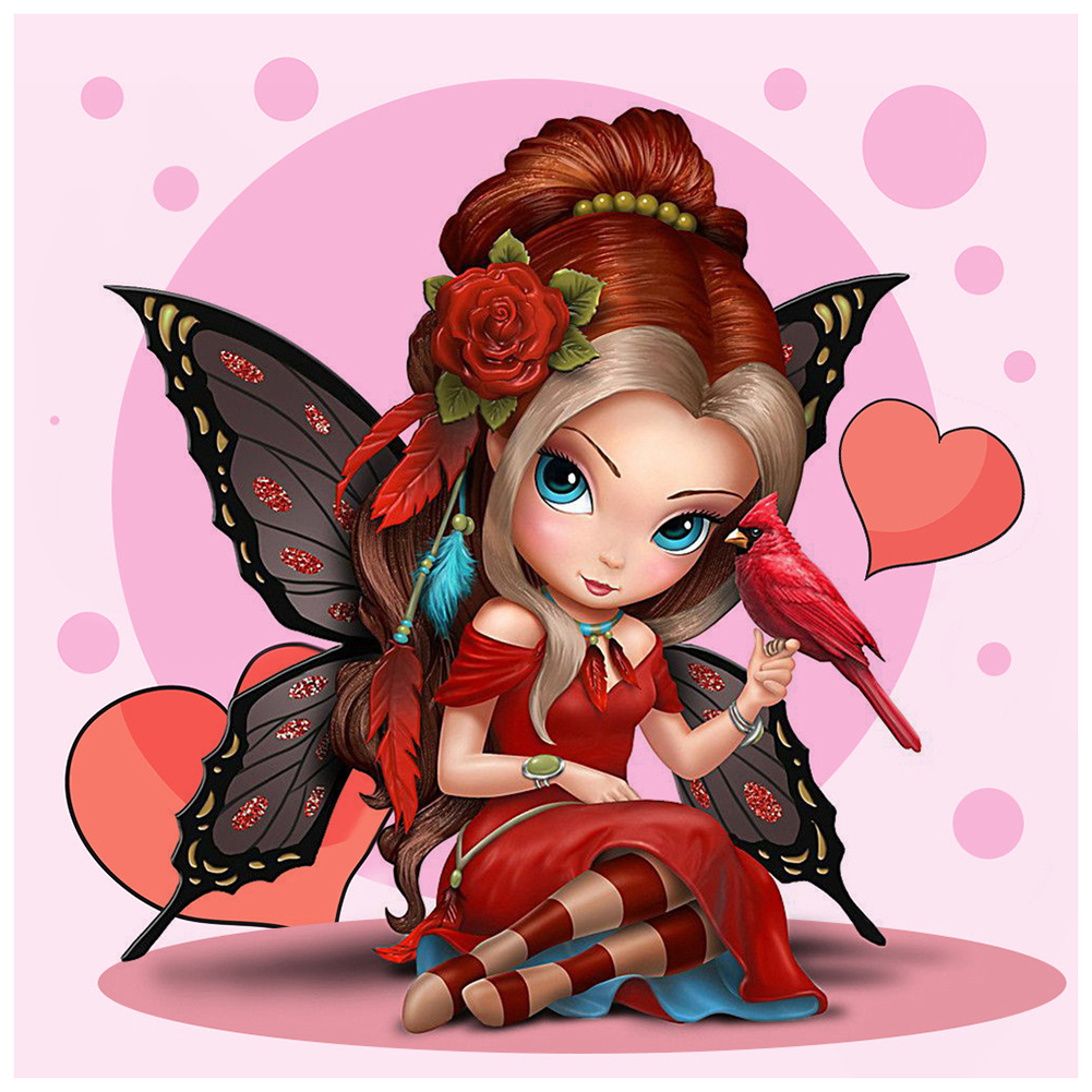 

Flower Fairy - Special Shaped Diamond Painting - 30*30CM, 501 Original