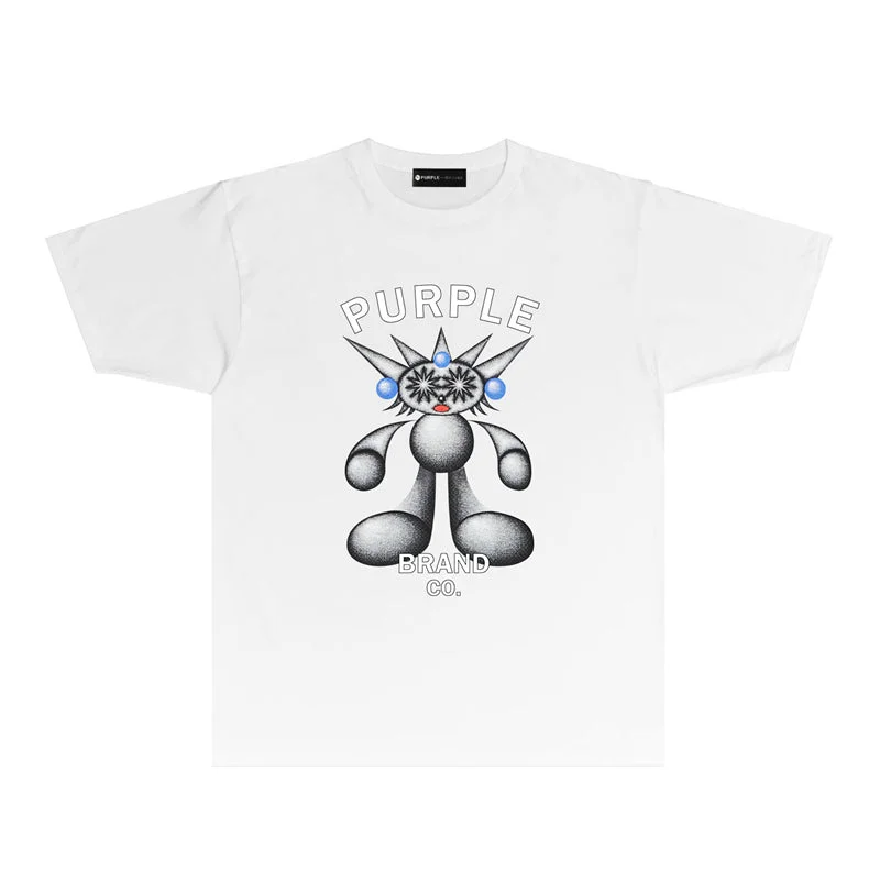 Purple 2023 new fashion T-shirt short sleeves