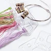 (US Local)30Pcs Acrylic Cross Stitch Threading Board 4x4cm Needlework Thread Sorter