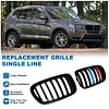 BILLDIO F25 Grille - Color Front Kidney Single Slat Grill For F25 X3 2011 2012 2013 ABS Gloss Black?2 pcs?