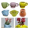 Cute Ceramic Vase Fridge Magnets Refrigerator Stickers for Fridge (6Pcs)