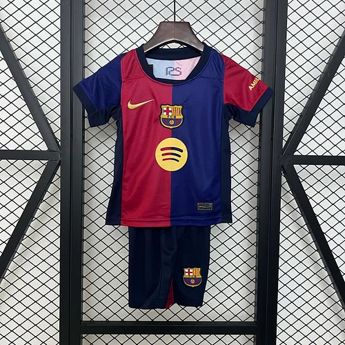 2024/2025 Barcelona Home Football Shirt 1:1 Thai Quality Kids Size（Competition version）