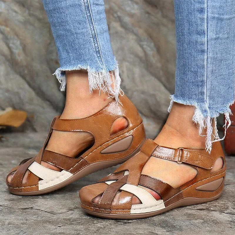 Women Sandals Mix Color Heels Sandals Summer Shoes Woman Gladiator Wedges Chaussures Femme Casual Chalas Mujer Platform Shoes