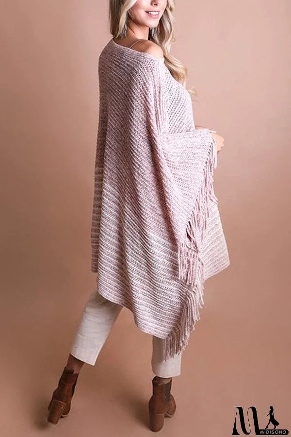 MidiSono - Sweet And Innocent Chenille Poncho Top