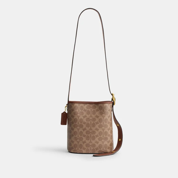 BLEECKER BUCKET BAG 21 IN SIGNATURE CANVAS