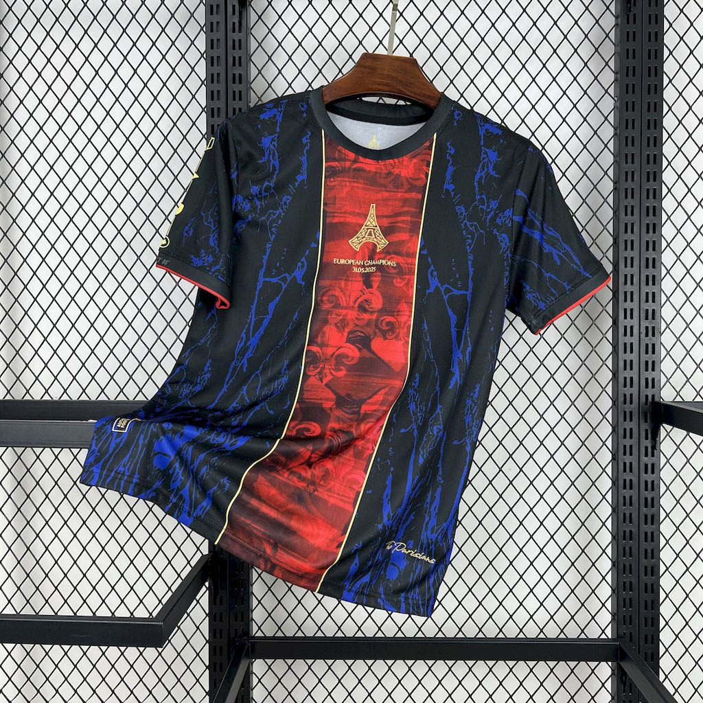 2025-2026 PSG Paris Saint-Germain CAMPEONES DE EUROPA Football Shirt 1:1 Thai Quality- Maxi Kit