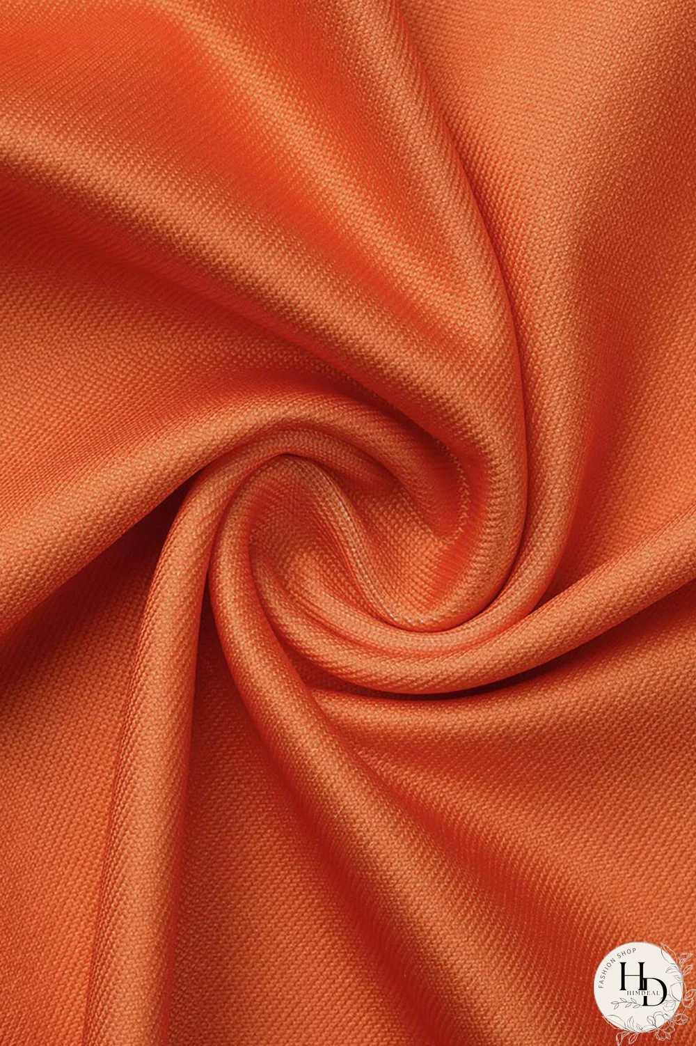 Tangerine Red Fashion Print Patchwork V Neck Pencil Skirt Dresses