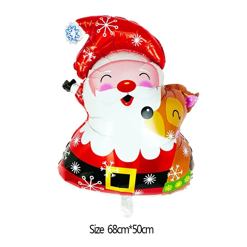 Merry Christmas Decoration Balloons Santa Claus Snowman Christmas Foil Balloons Christmas Party Decorations Xmas New Year Decor