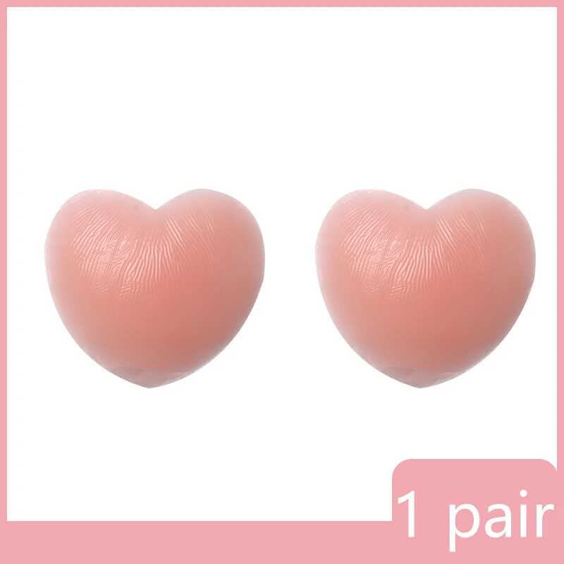 1 Pair Cool Reusable Self Adhesive Silicone Breast Nipple Cover Strapless Invisible Bra Pad Pasties Enhancers Breast 530-1