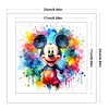 Mickey Splash - 18CT Stamped Cross Stitch 25*25cm tapestrymarket
