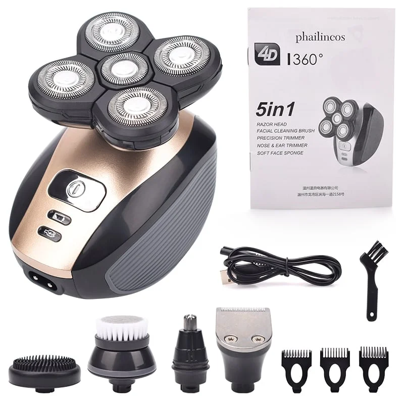 🔥Christmas Sale 49% OFF- 5 In 1 Multifunctional 4D Electric Shaver