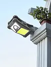 Portable Safety Wall Lights Waterproof LED Solar Motion Sensor Lights USB Charging Outdoor Clip On Solar Lights for Outside Fence Chain Link Camping