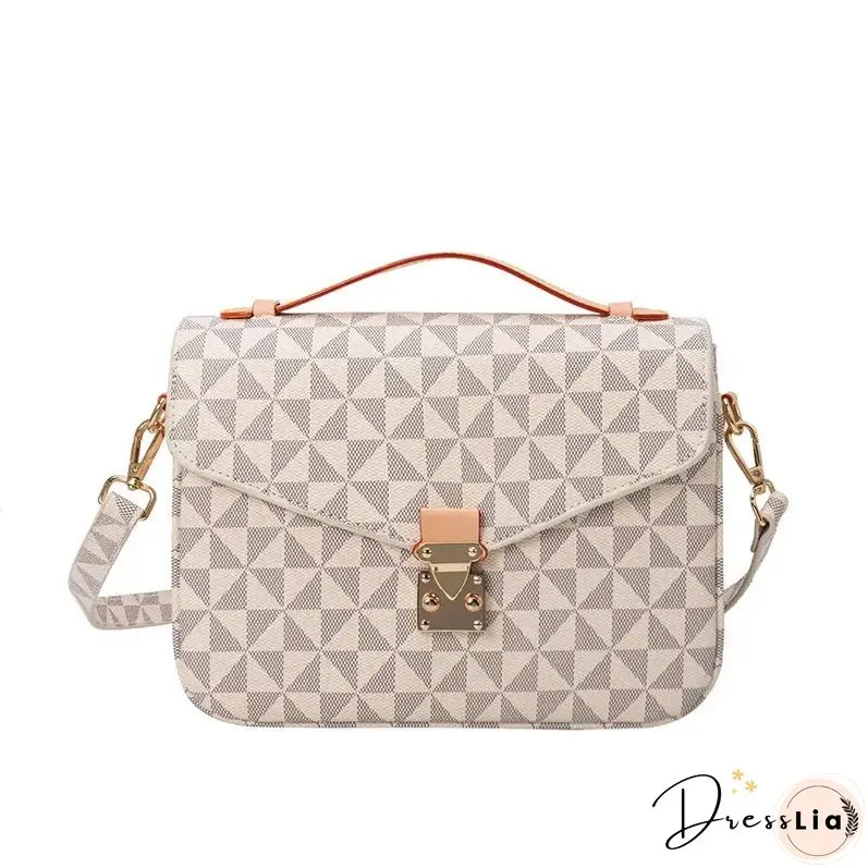 Paziye Check Print Ladies Crossbody Bag