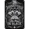 [Grande Taille]Johnny Cash - Panneaux en &eacute;tain m&eacute;tallique(30*40cm)