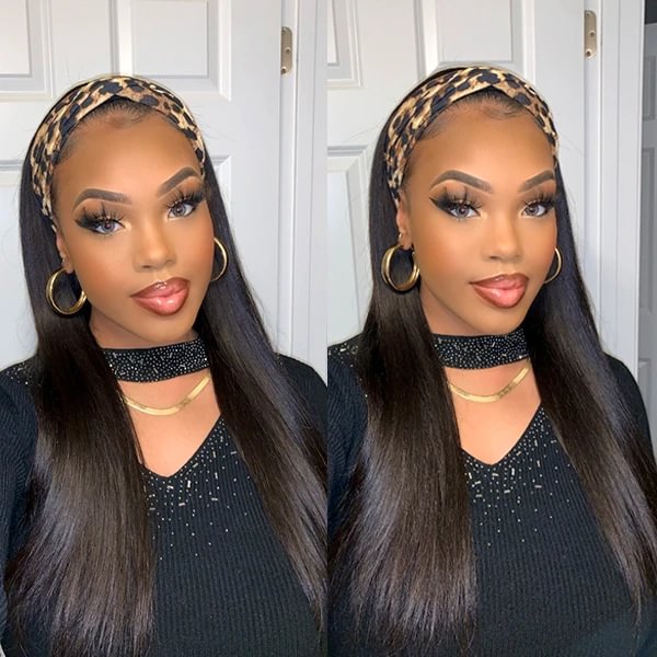 🔥Hot| Throw On & Go Affordable No Glue Lace Front Headband Wig Beginner Friendly US Mall Lifes