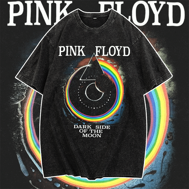 Davidhawaii100% Cotton Casual Vintage Rock Band Culture Rainbow Street Tee - 100% Cotton