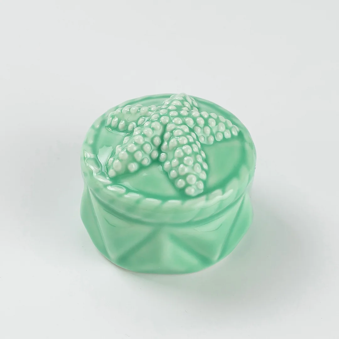 2 Sea Star Cap Style Porcelain Toilet Bolt Covers