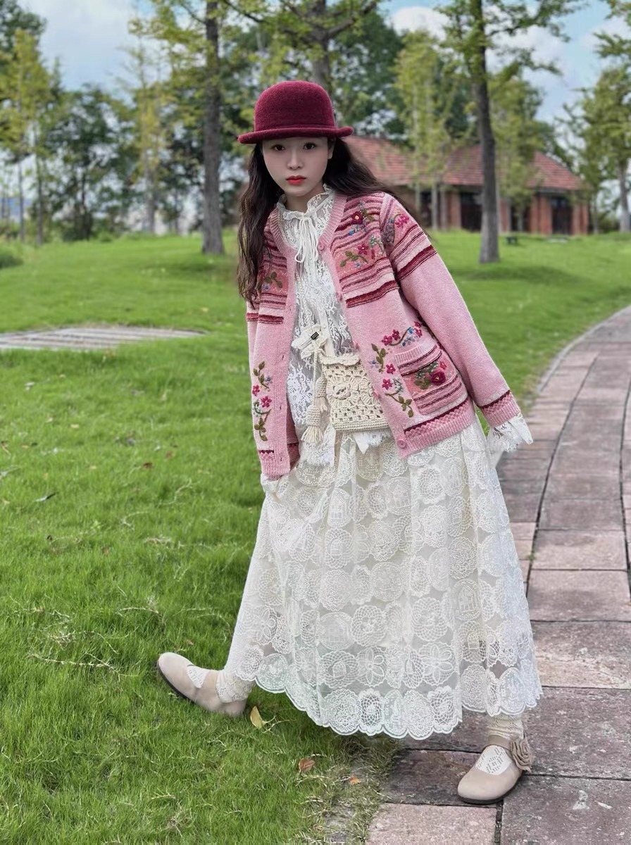 Chicfifth Sweater Women Winter Long Sleeve High Quality Autumn Vintage Top Knitted Cardigan