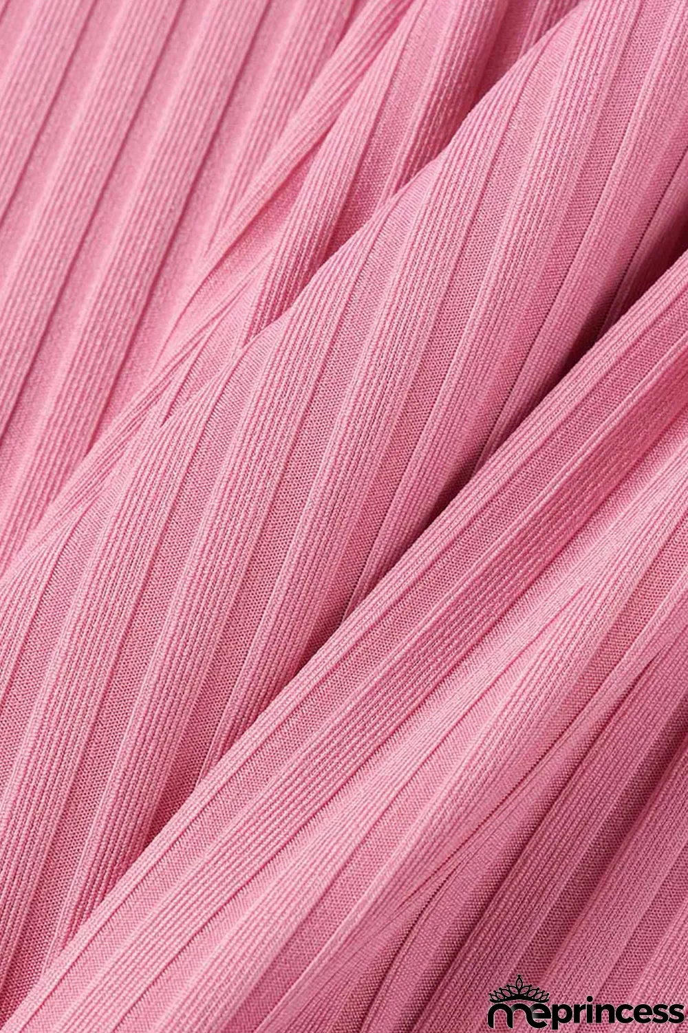 Pink Casual Solid Patchwork Zipper Collar Skinny Jumpsuits