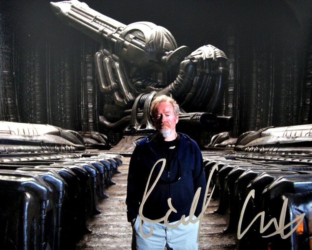 RIDLEY SCOTT Signed Photo Poster paintinggraph - Film Director / Film-maker - Preprint