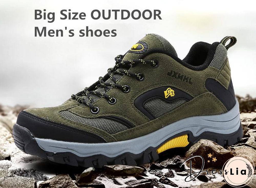 Fashion Men Shoes Comfortable Waterproof Outdoor Casual Shoes Lace-Up Rubber Sneakers