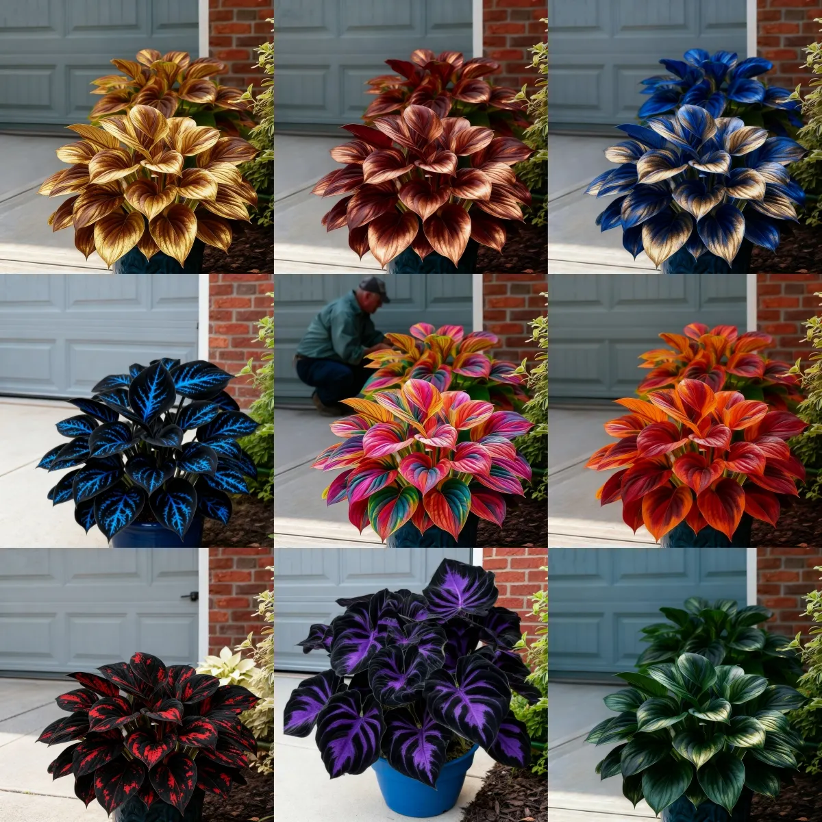 🌈🔥 Limited Edition Rainbow Flame Hostas -Rare Multicolor Foliage, Exclusive to Our Store 🌸