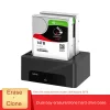 Dual Bay Hard Drive Docking Station with Offline Clone for 2.5 3.5 inch SATA HDD/SSD, Support Reading CF&SD Card, USB 3.0 5Gbps Drive Duplicator Cloner, 36TB Capacity