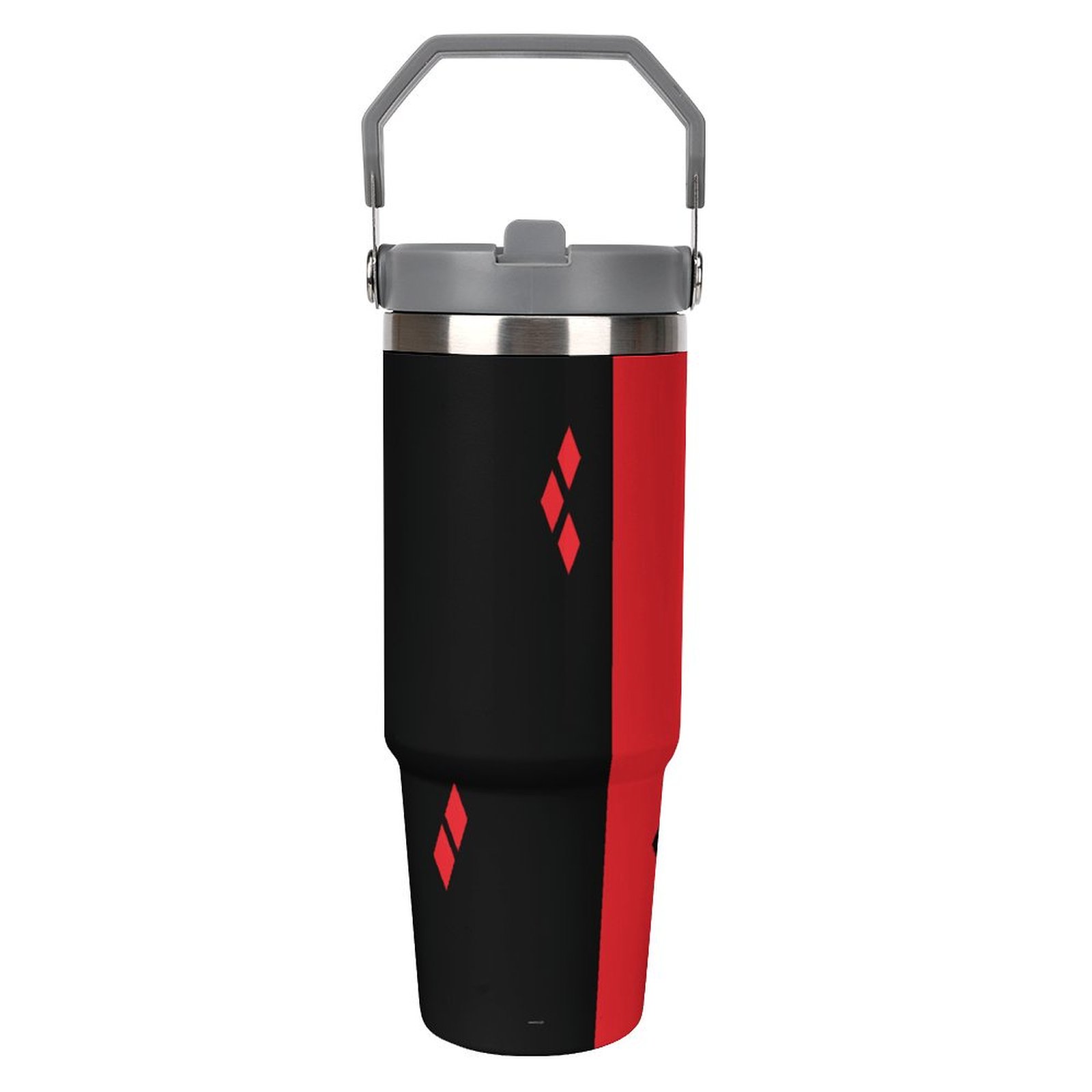 The New Batman Adventures Harley Quinn Customize 30 Oz Tumbler with Handle Steel Water Bottle with Straw Mug