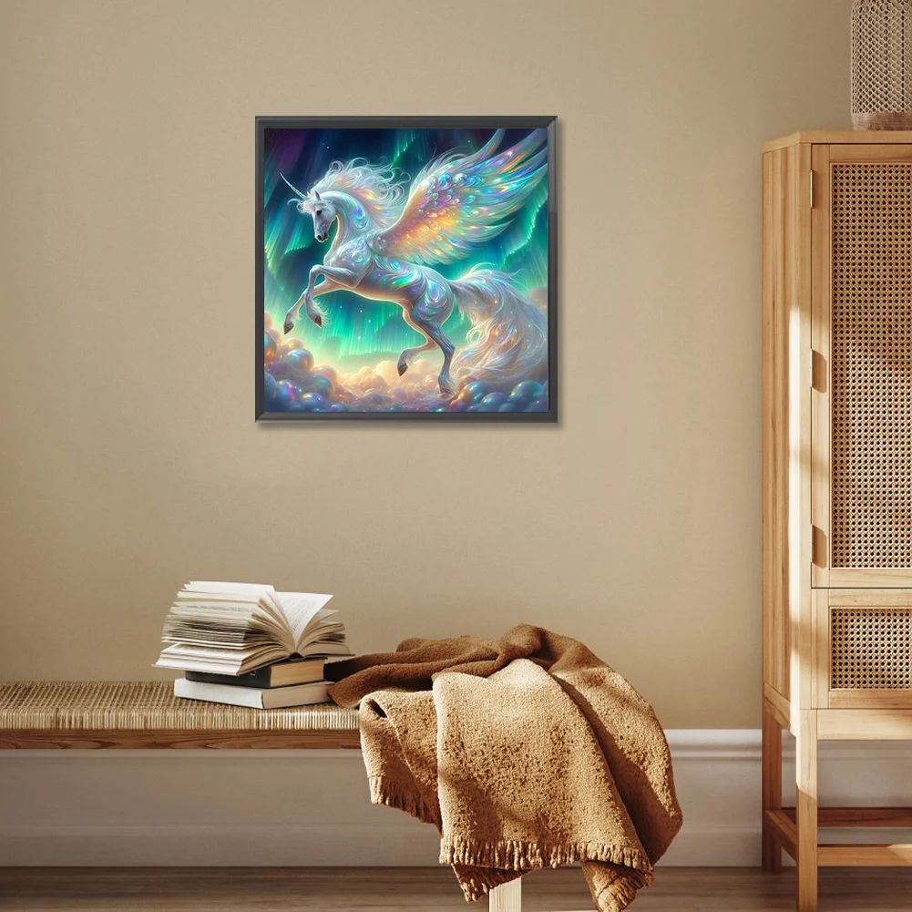 Diamond Painting - Full Round Drill - Dream Unicorn(Canvas|30*30cm)