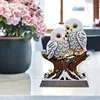 Diamond Painting Owl Wooden Desktop Decor Ornaments