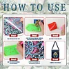 (US Local)Bucket Calf Diamond Painting Shopping Bag Diamond Art Shoulder Bag Commuting Bag Kits
