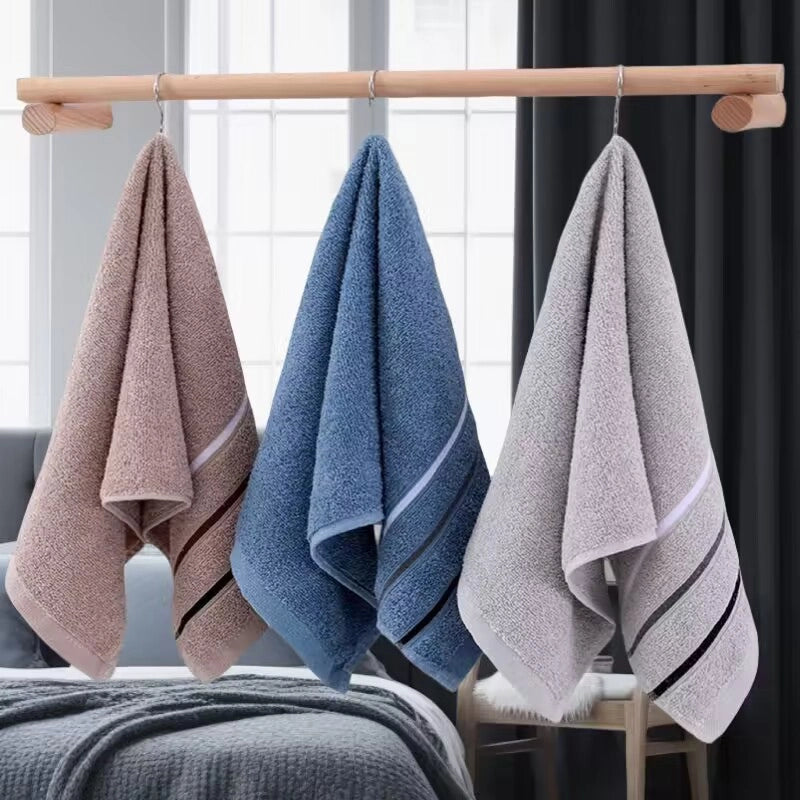 Gaoyang Towel Household Absorbent Dark Cotton Towel Adult Thickened Soft Stall Towel Factory