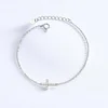  Adjustable Cross Bracelet 925 Sterling Silver