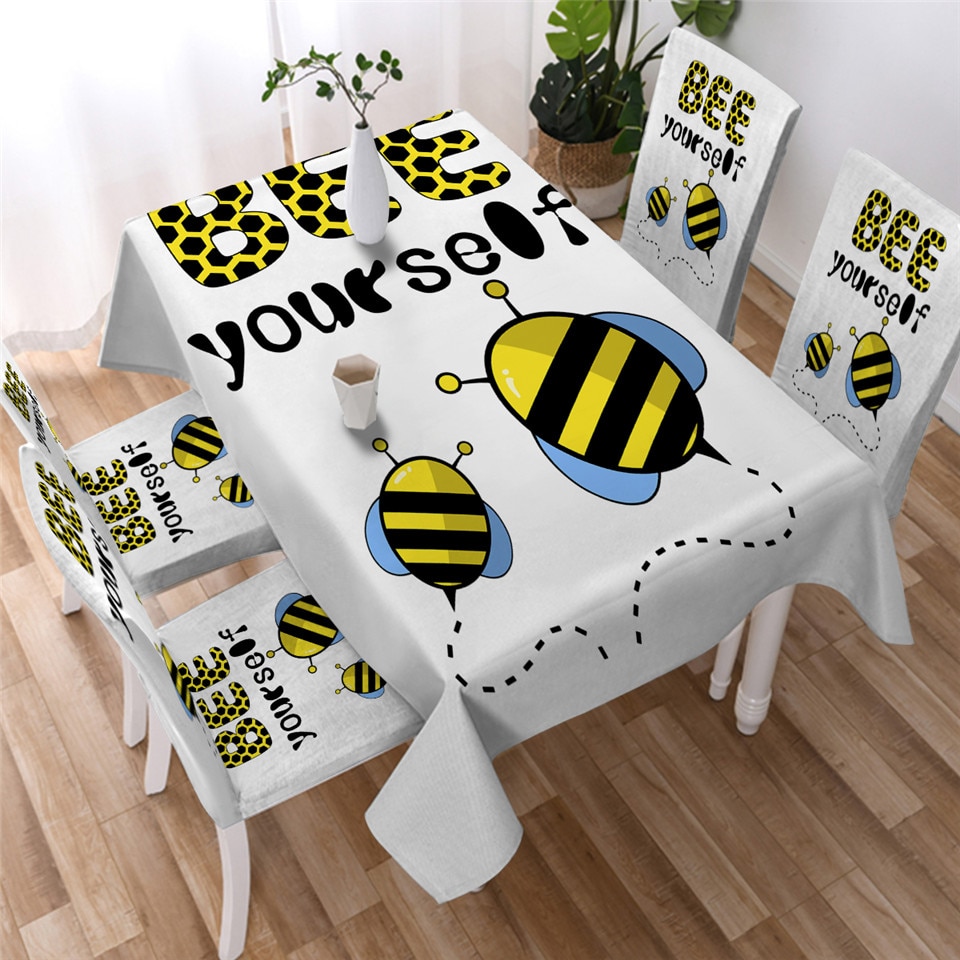 

Bee Yourself - Tablecloth Without Chair Cover, 140*140cm, 501 Original