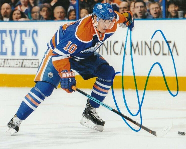 NAIL YAKUPOV SIGNED EDMONTON OILERS ACTION 8x10 Photo Poster painting! Autograph