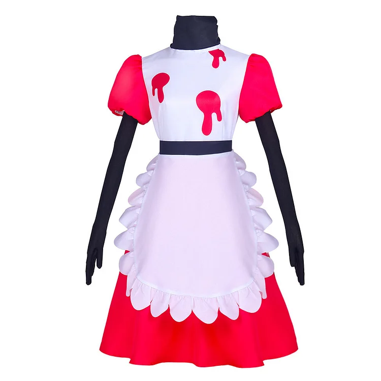 Hazbin Hotel (2024) Niffty Red Dress Outfits Cosplay Costume Halloween Carnival Suit