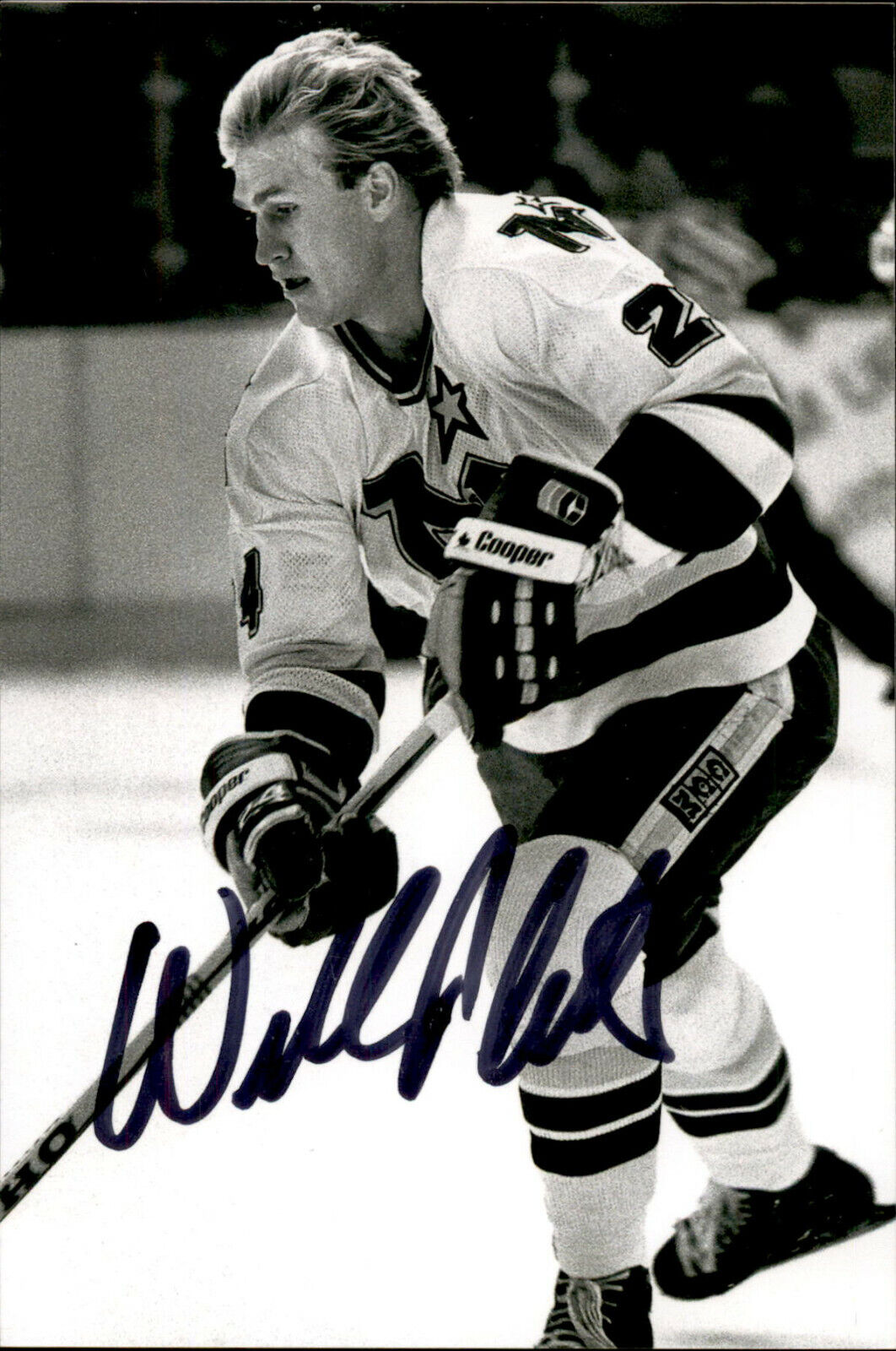 Willi Plett SIGNED autographed 4x6 Photo Poster painting MINNESOTA NORTH STARS