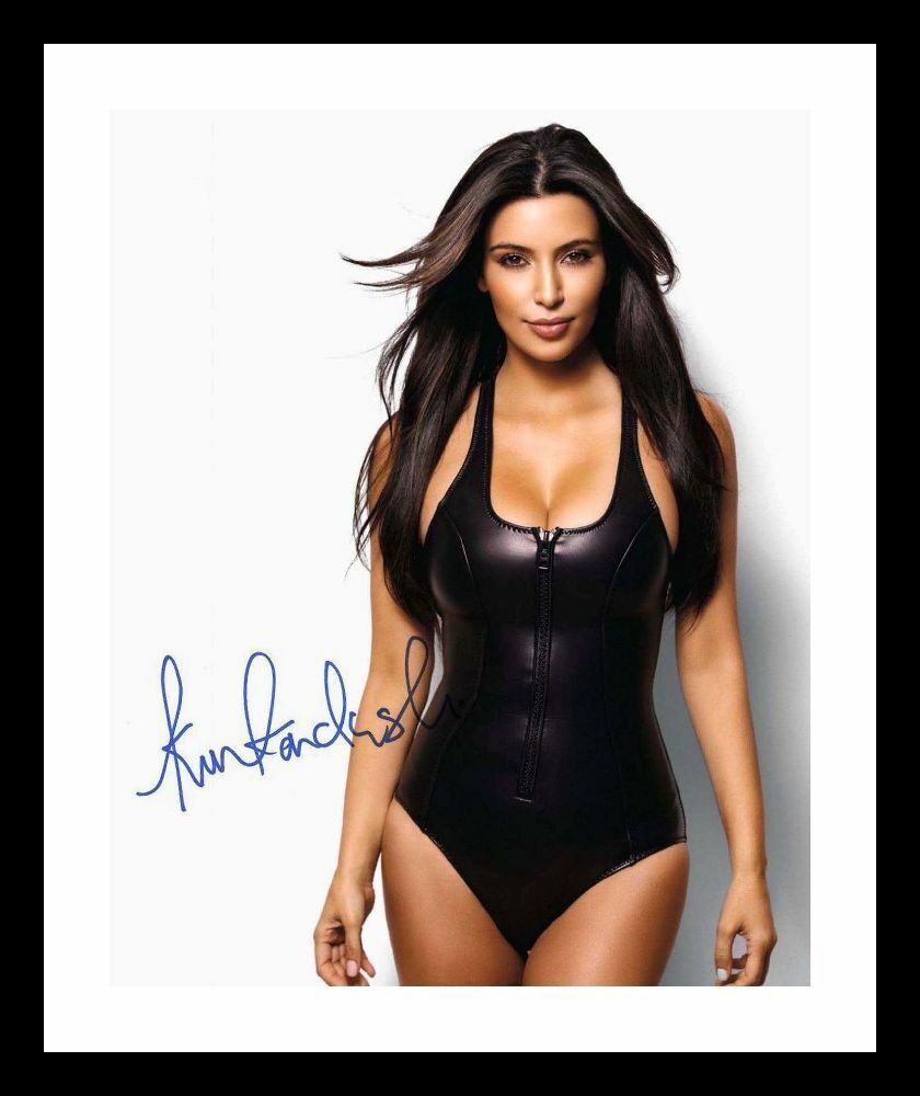 Kim Kardashian Autograph Signed & Framed Photo Poster painting 1