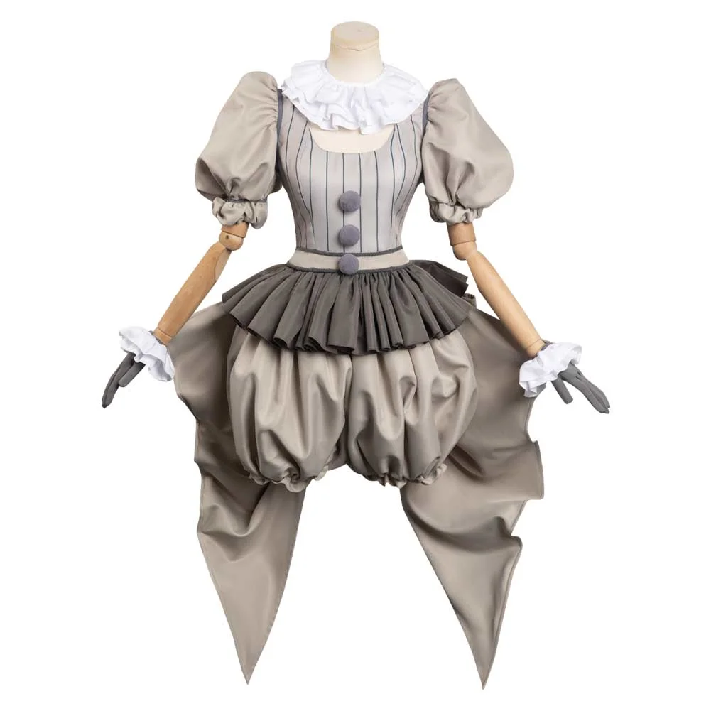 Horror Movie It 2 Pennywise Outfits Cosplay Costume Halloween Carnival Suit