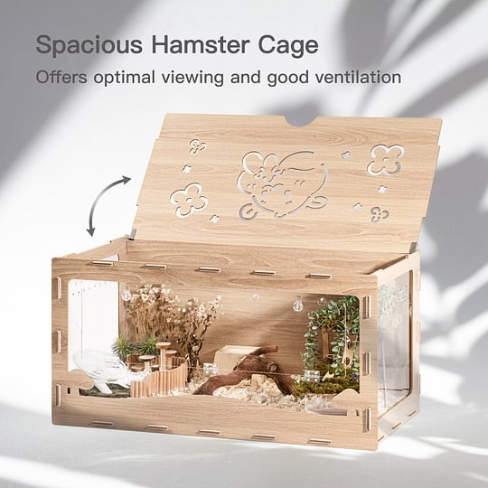 Mewoofun Hamster wood cage