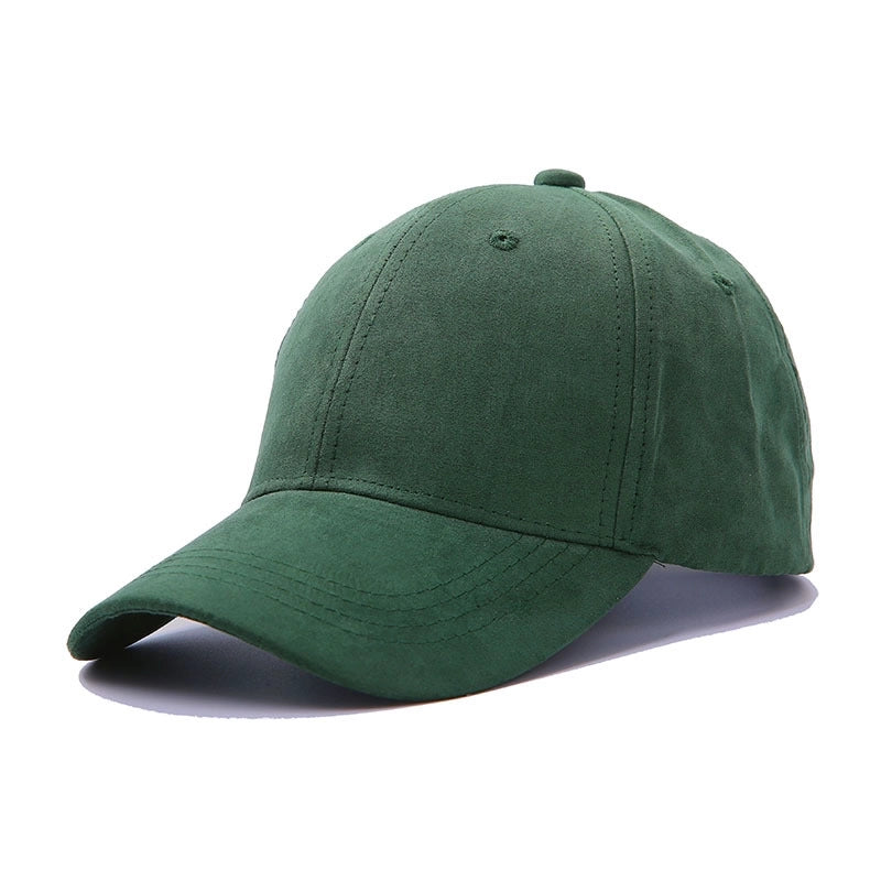 5 Pieces New Solid Color Suede Light Board Baseball Hat Autumn And Winter Men’s And Women’s Cap Simple Couple Hat