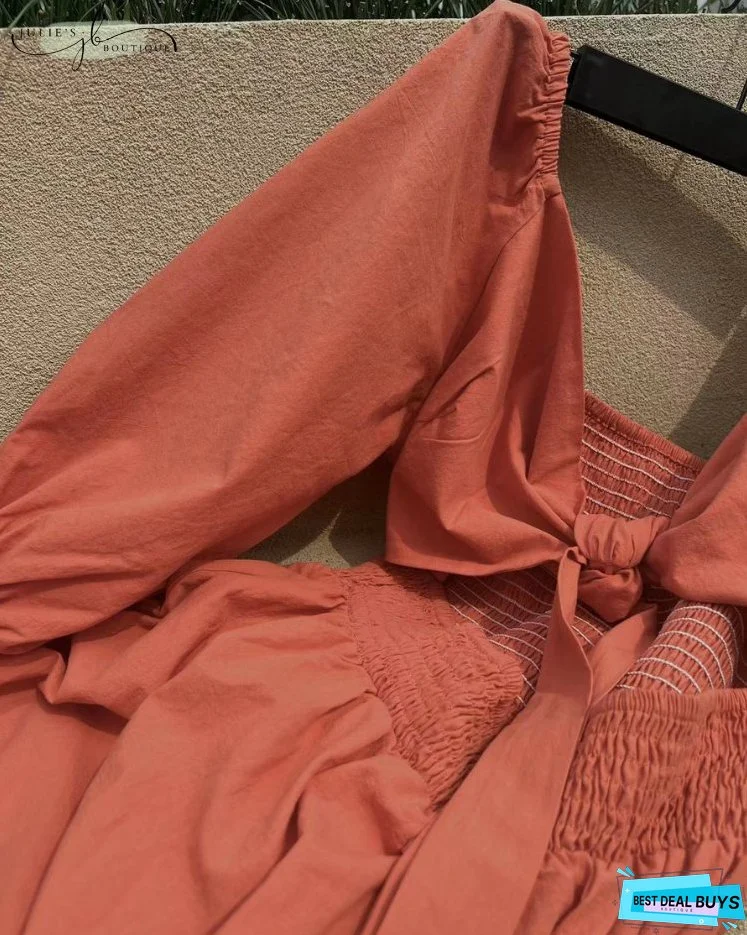 JULIE | FRENCH DRESS WITH FRILL SLEEVES