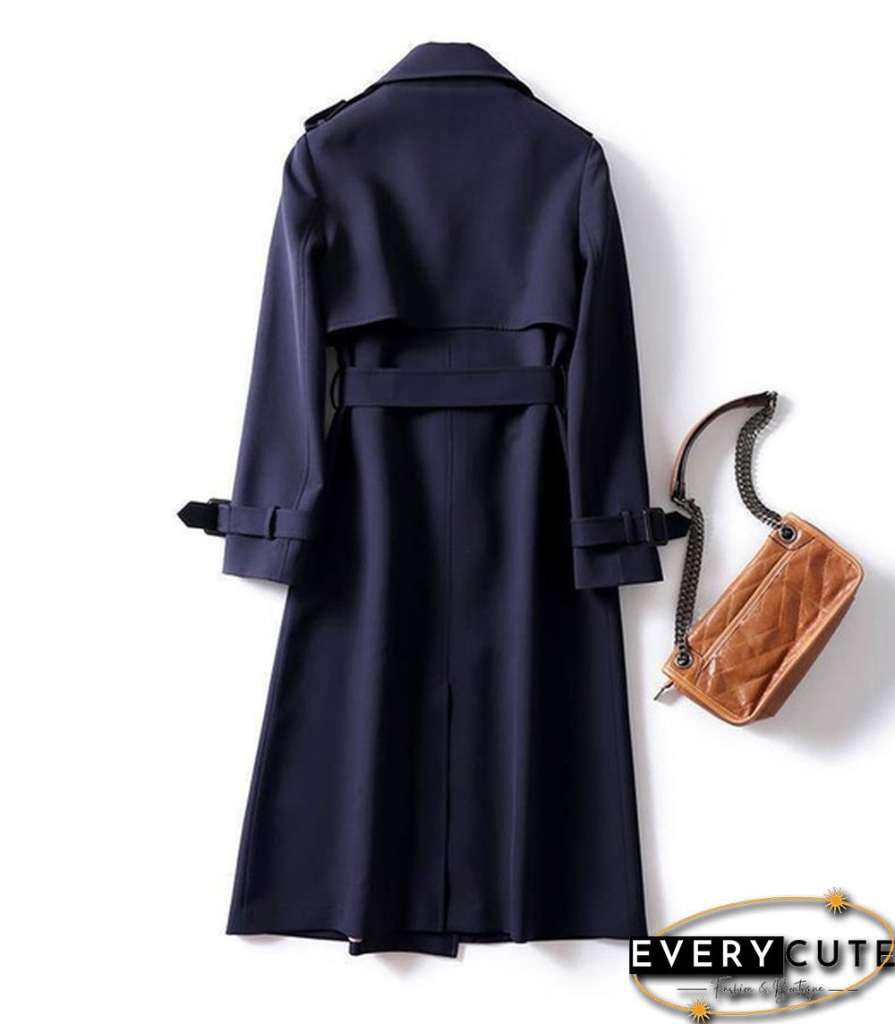 autumn Long Trench Coat Women Double Breasted Slim Trench Coat Female Outwear Fashion Windbreaker coat