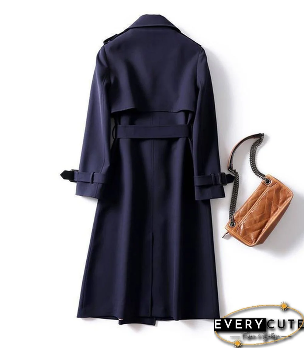 autumn Long Trench Coat Women Double Breasted Slim Trench Coat Female Outwear Fashion Windbreaker coat